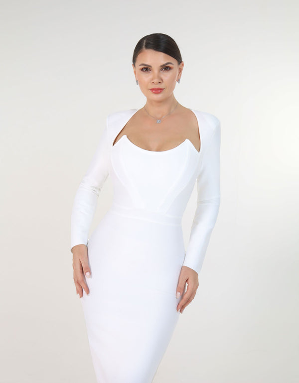 Essential Midi Bandage in White